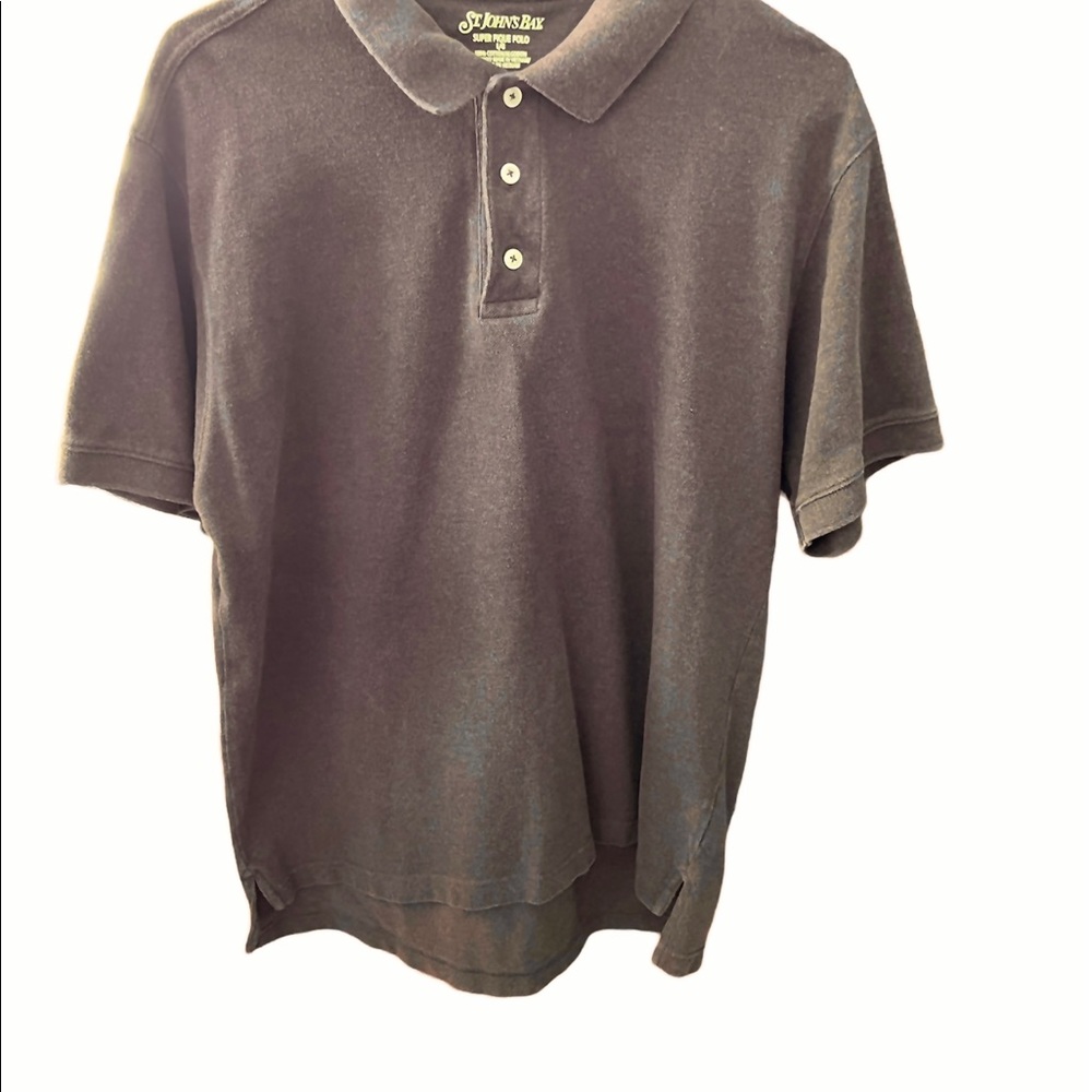 St. John’s Bay - Polo Shirt - Size: Large - Brown